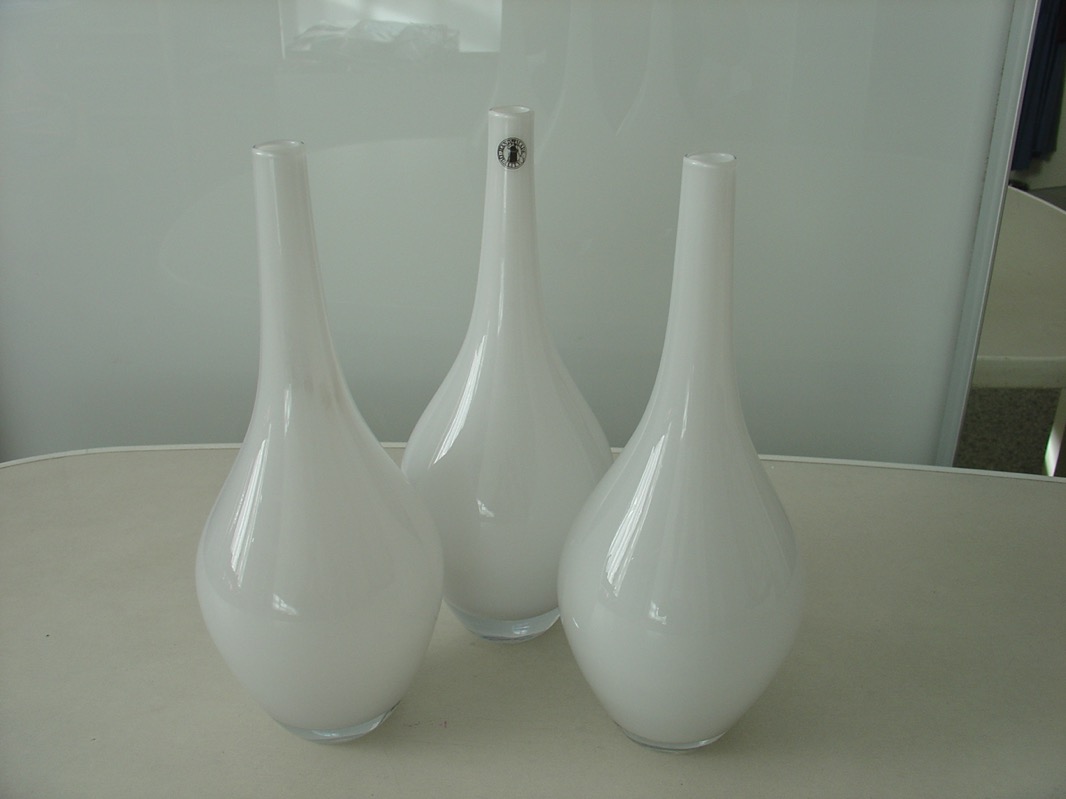 3 x IKEA SALONG Vase Glasvase Dekovase Tischvase