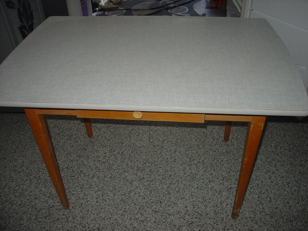 Alter Tisch Esstisch Kuchentisch Holztisch Mit Eine Schublade Rar Vintage Ebay